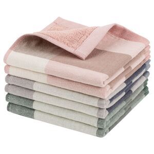 Kitchen Dish Colths Absorbent Dishclothes Drying Cloths 6Pcs Mixed Color